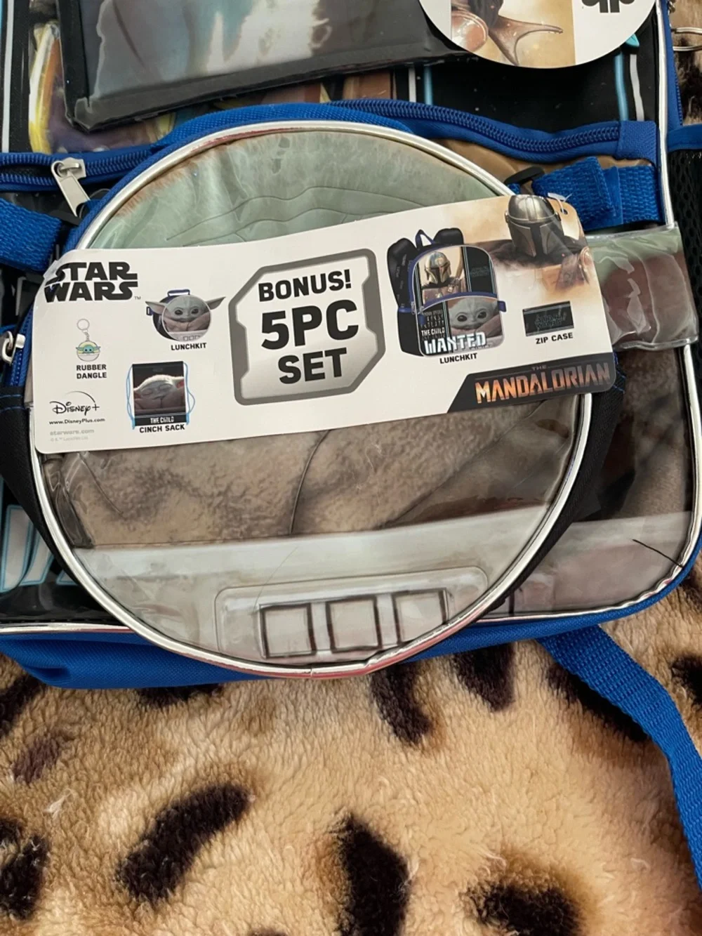 Star Wars Kids Backpack Set in Blue, Black, Silver